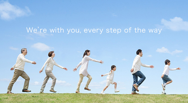 Wefre with you, every step of the way